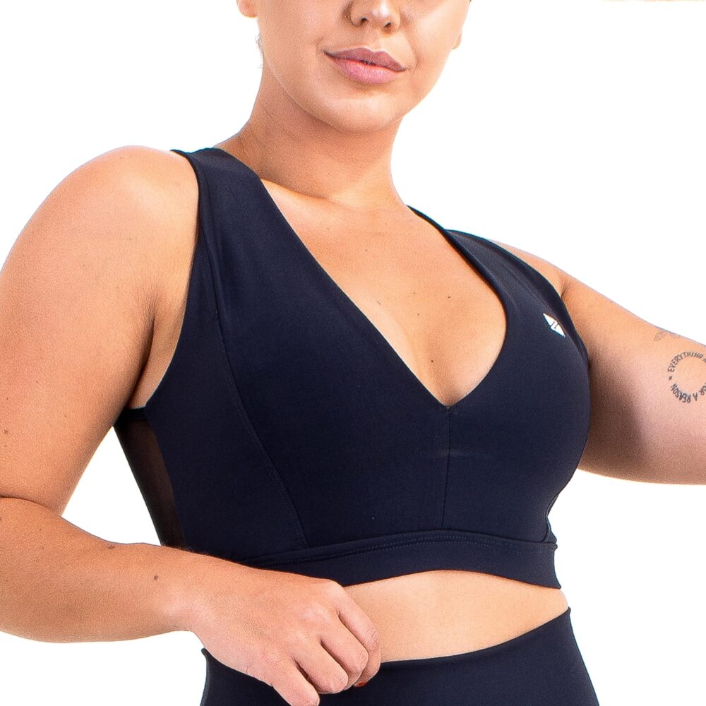 Top Esportivo Sustentação Zeiq Preto