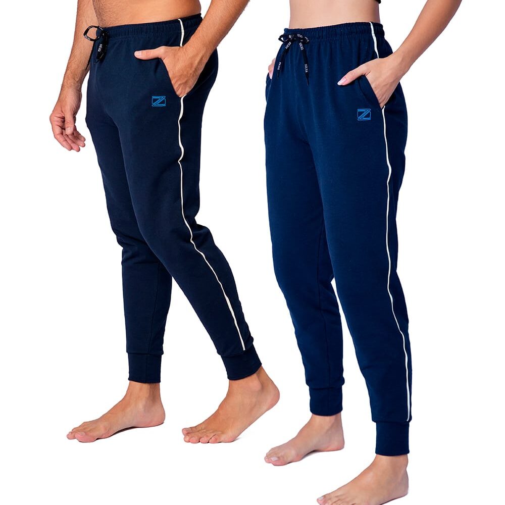 Calça Moletom Unissex Zeiq Azul Marinho